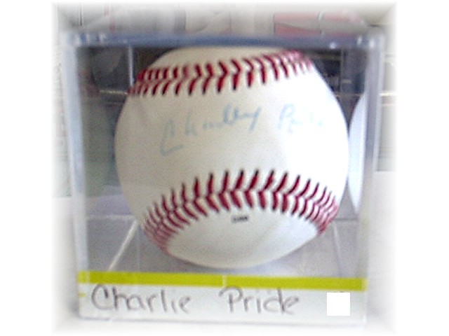 SIGNED CHARLIE PRIDE BALL