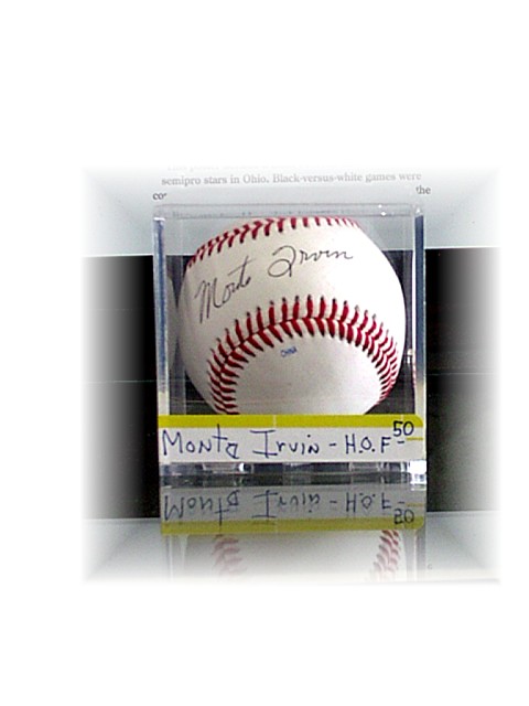 SIGNED MONTE IRVIN BALL