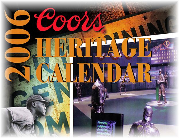 2006 NEGRO LEAGUE HERITAGE CALENDAR