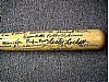 MULTI SIGNED BAT WITH CLEAR BAT TUBE